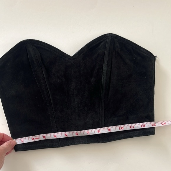 The leather ranch black suede corset top XS - Picture 6 of 8